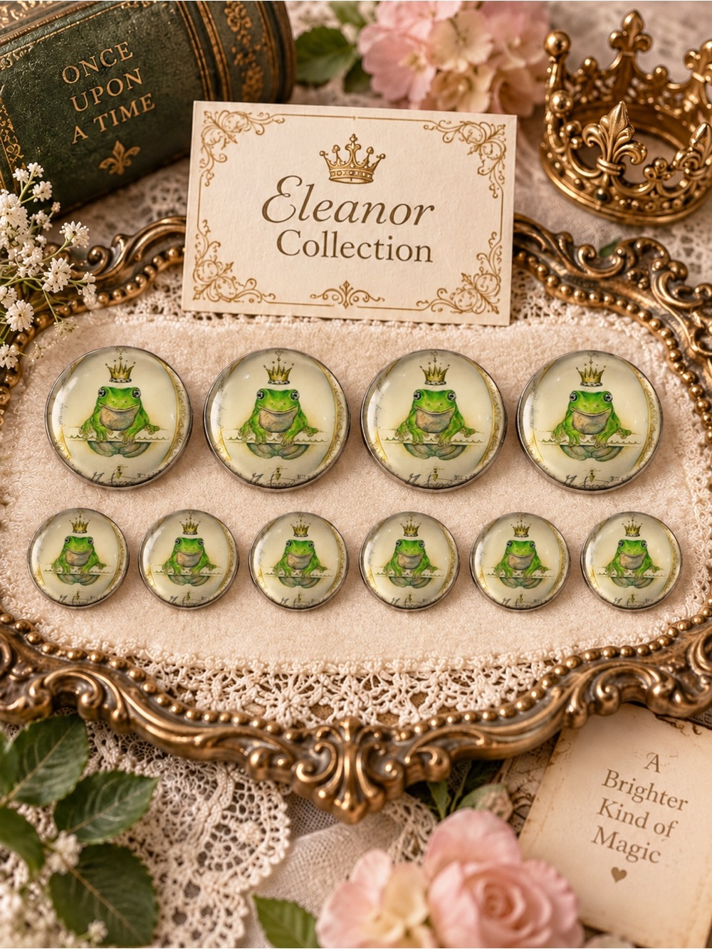 Eleanor Collection Fairytale Prince Frog Shank Buttons